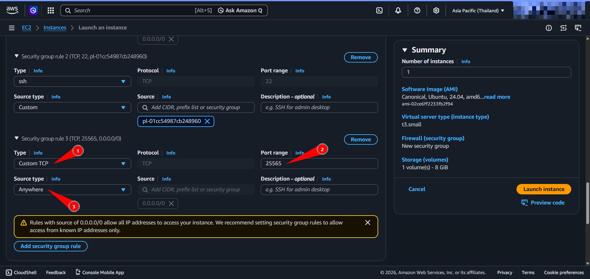 Adding Minecraft port rule