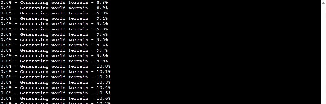 World creation in progress