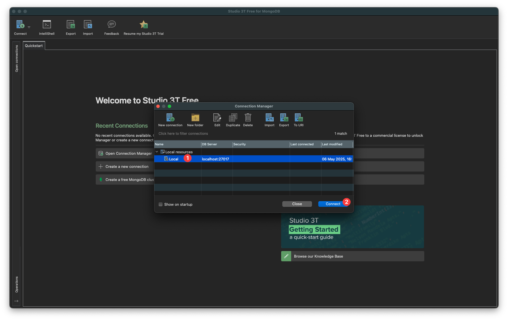 Connect to MongoDB
