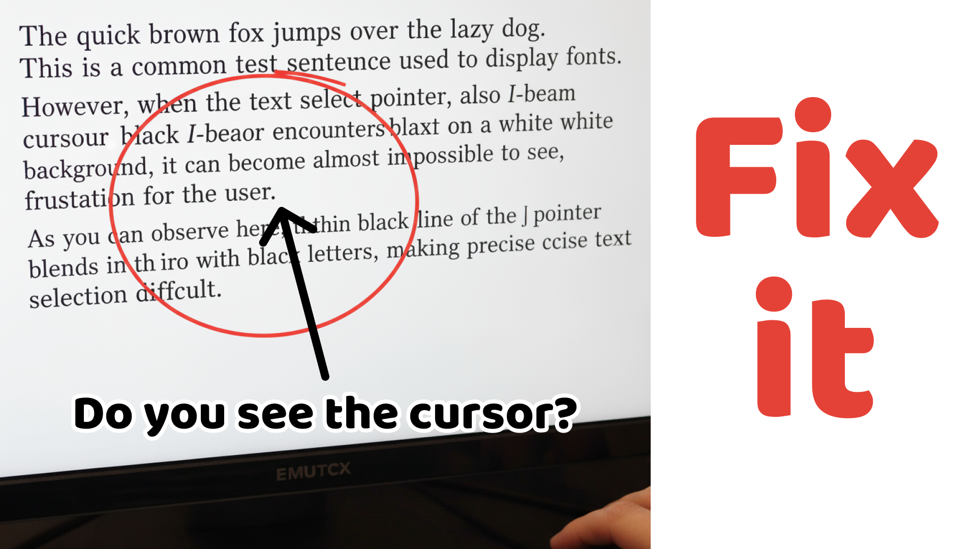 Resolving the Nearly Invisible Text Select Cursor Issue on Windows 11 Blog Post
